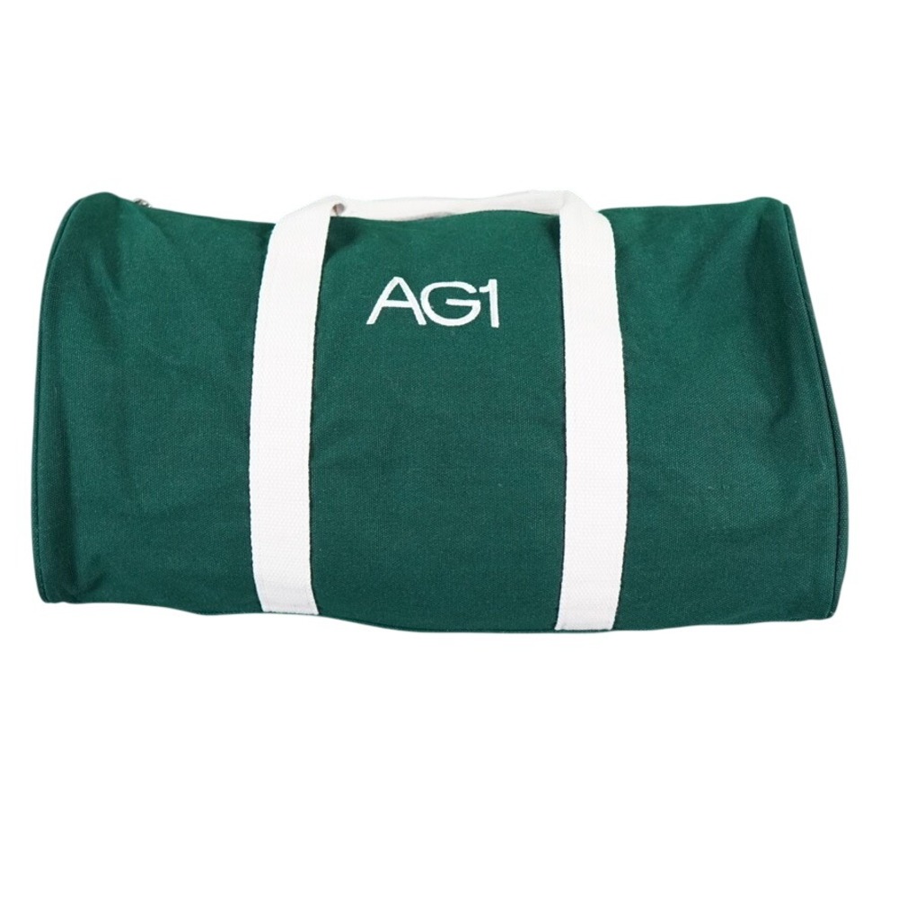 AG1 Duffle Bag Unisex Medium Green Canvas Athletic Greens Gym Travel Bag
